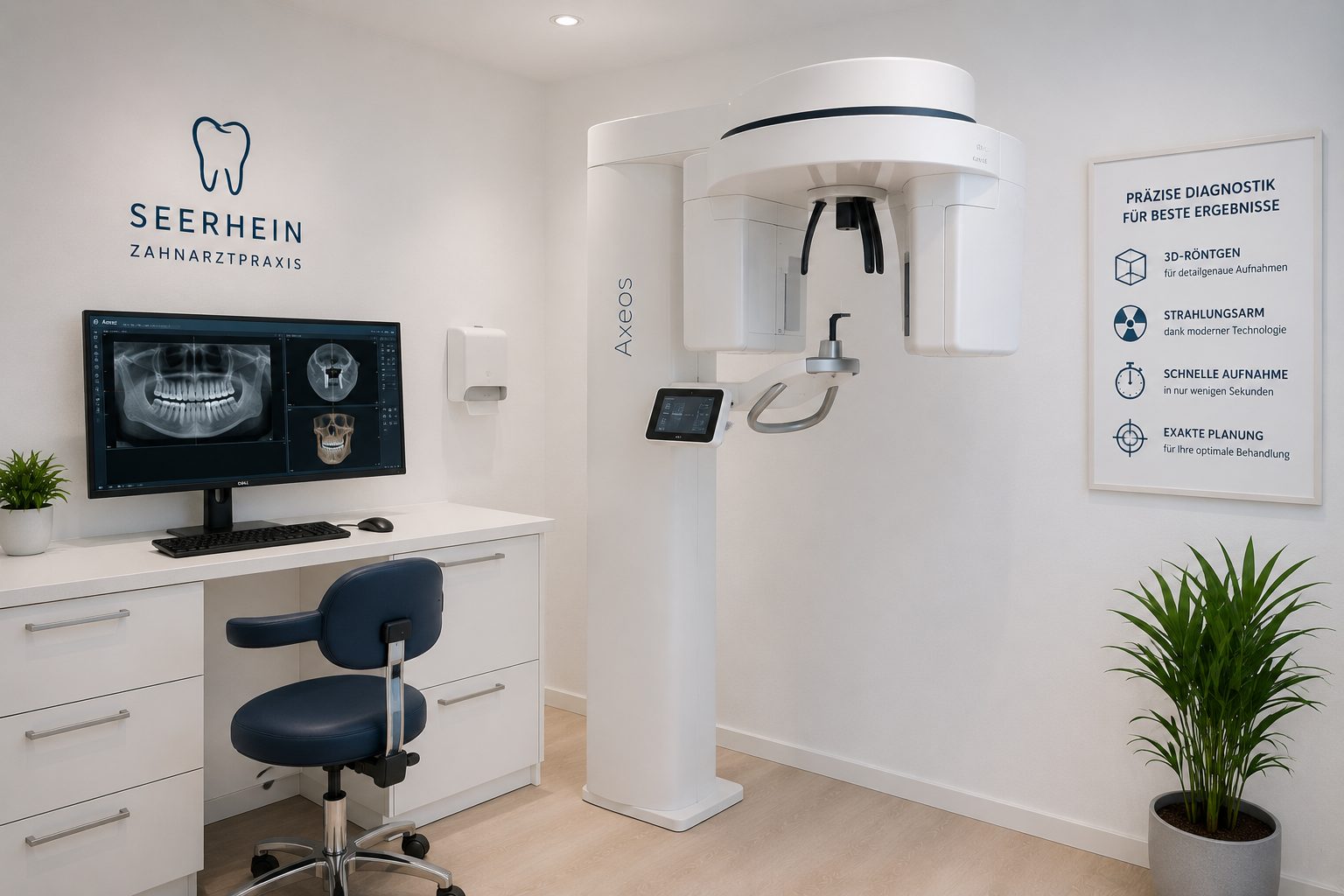 Diagnostikraum mit 3D-Röntgengerät
